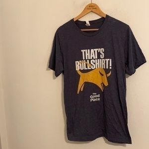 THE GOOD PLACE BLUE GRAPHIC SHIRT SIZE LARGE